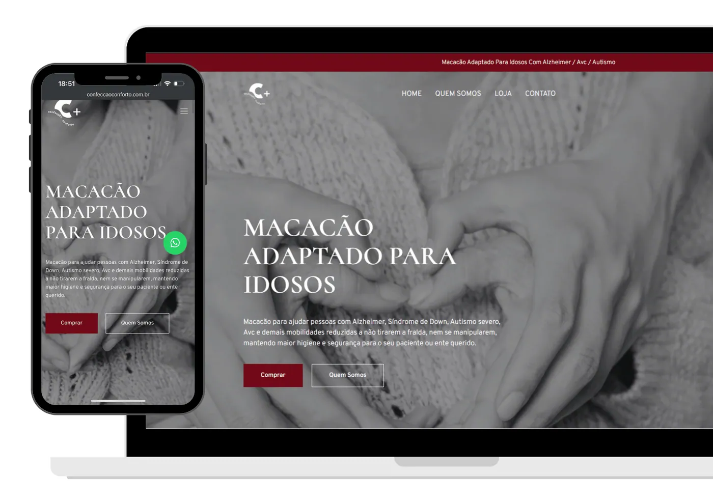 Projeto de site desenvolvido pela Olaje Publicidade 1
