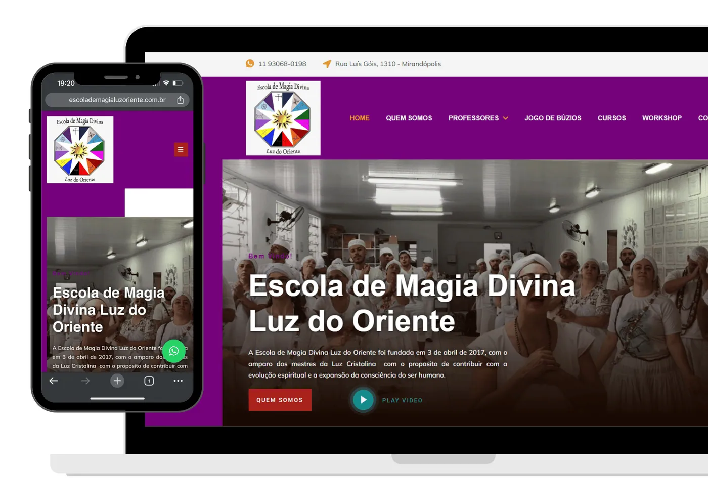 Projeto de site desenvolvido pela Olaje Publicidade 12