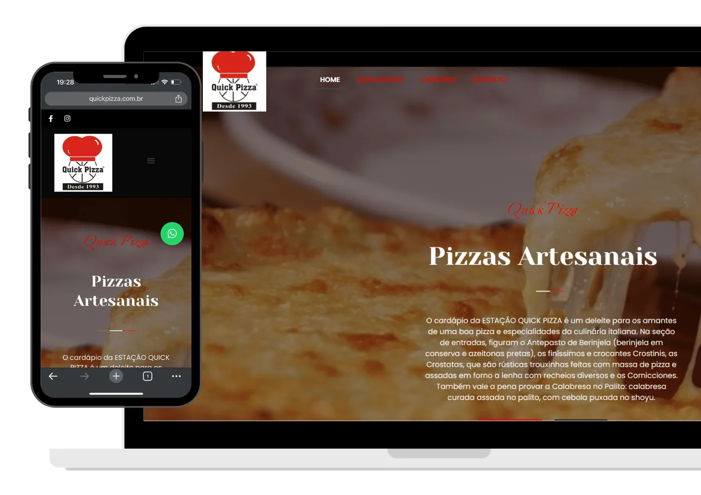 Projeto de site desenvolvido pela Olaje Publicidade 16