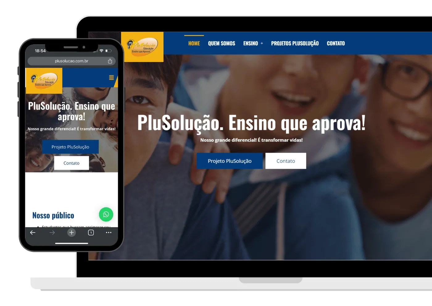 Projeto de site desenvolvido pela Olaje Publicidade 2