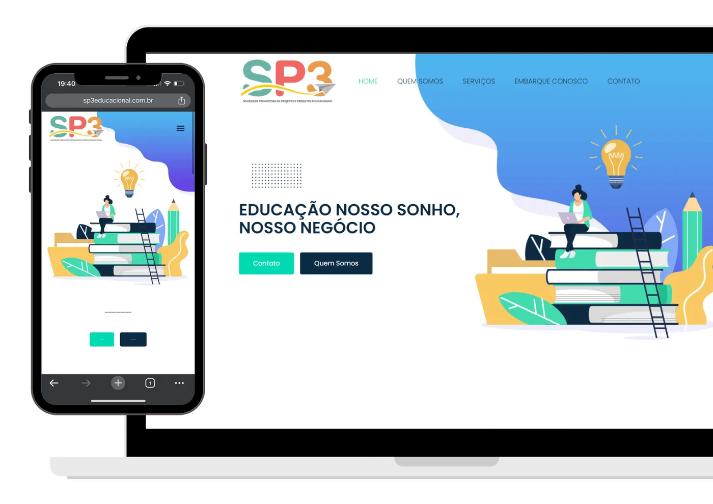 Projeto de site desenvolvido pela Olaje Publicidade 22