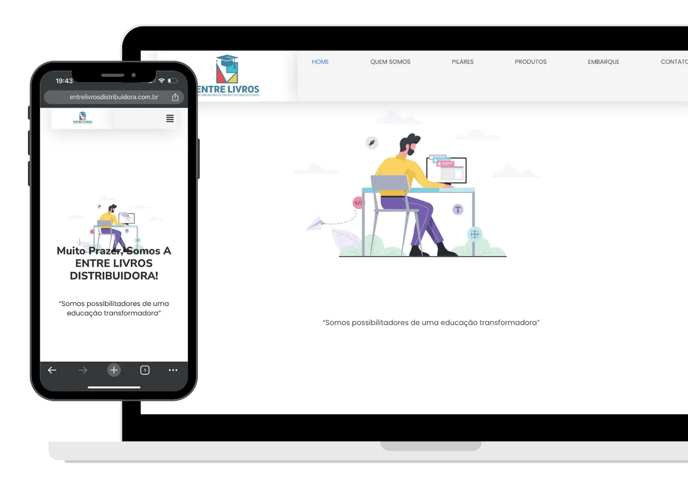 Projeto de site desenvolvido pela Olaje Publicidade 23