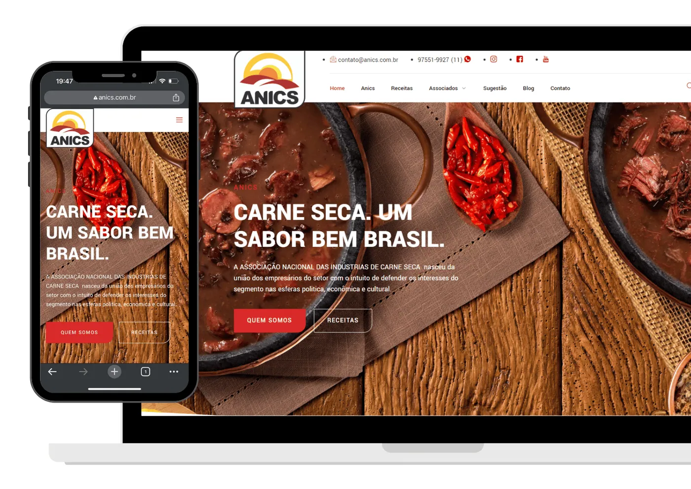 Projeto de site desenvolvido pela Olaje Publicidade 24