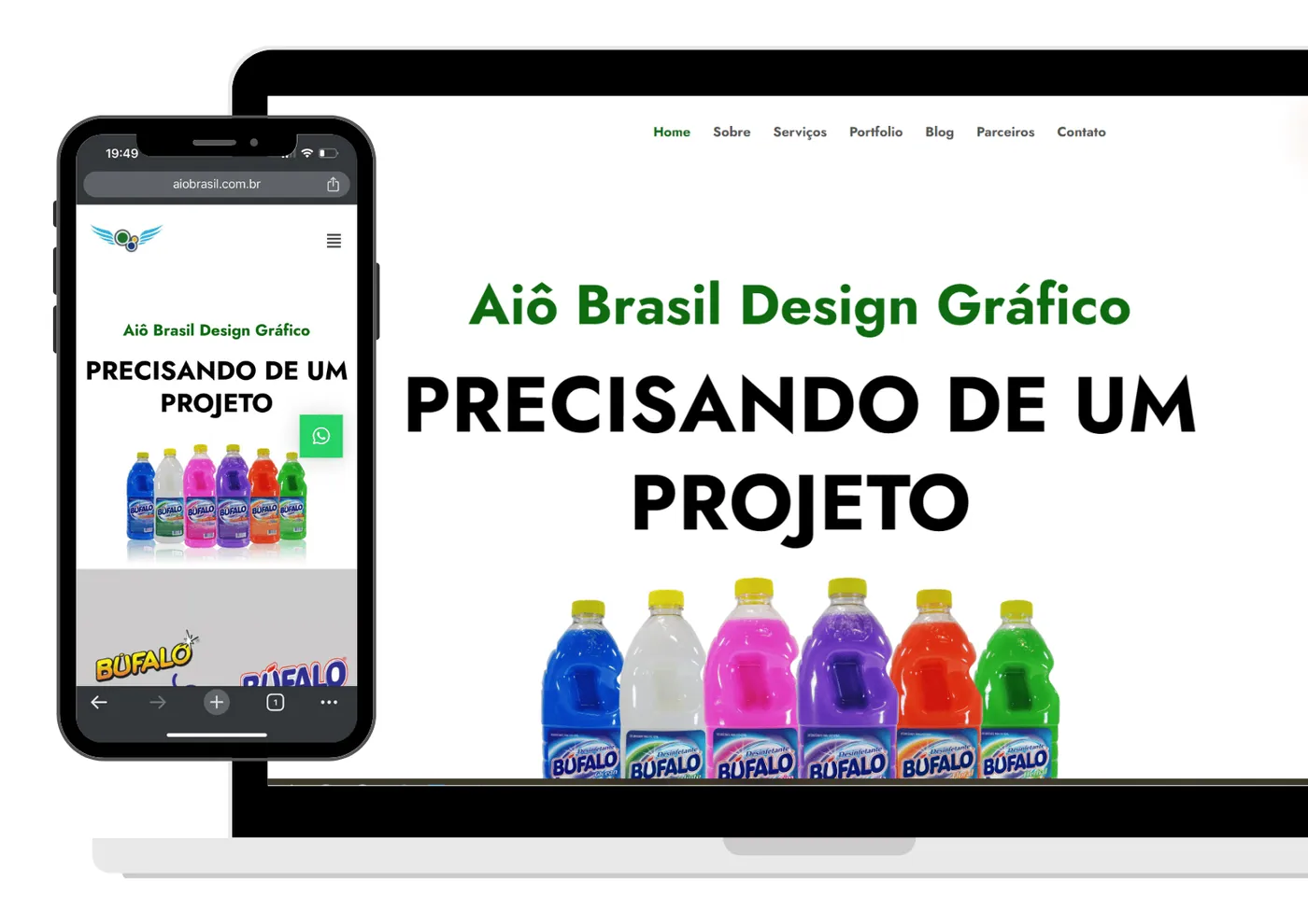 Projeto de site desenvolvido pela Olaje Publicidade 25