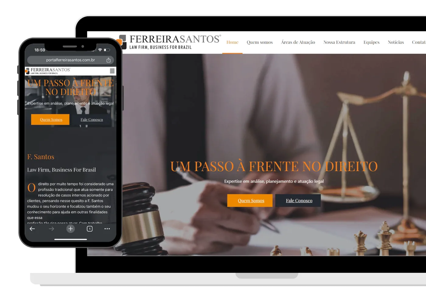 Projeto de site desenvolvido pela Olaje Publicidade 4