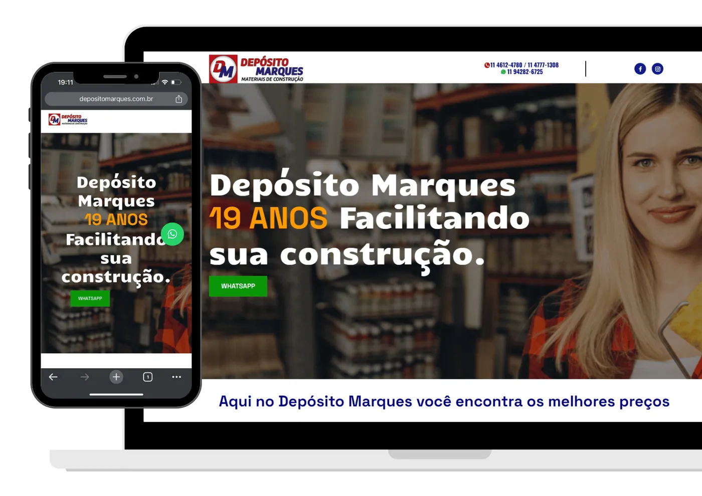 Projeto de site desenvolvido pela Olaje Publicidade 8