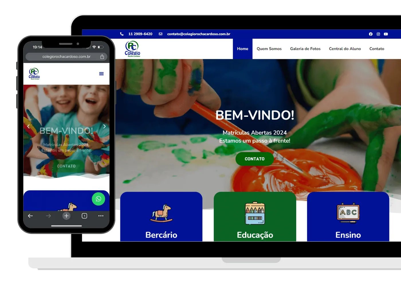 Projeto de site desenvolvido pela Olaje Publicidade 9